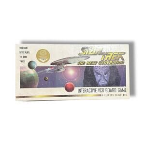 1993 Star Trek The Next Generation Interactive VCR Board Game